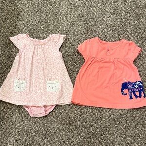 Adorable Pink and Coral Baby onesie and shirt 18 month